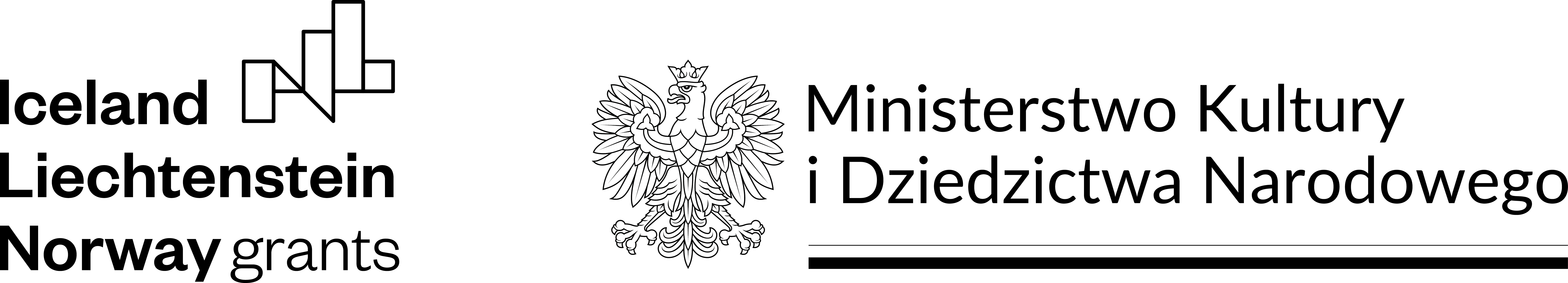 Logo EOG i Ministerstwa Kultury i Dziedzictwa Narodowego